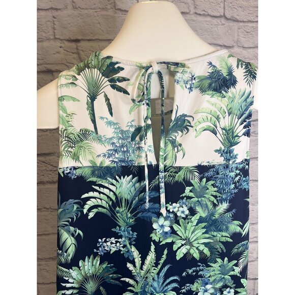 Tommy Bahama Art of Palms Hich Neck Romper Skort Dress UPF 50+ Women's Size XSM - Picture 8 of 11